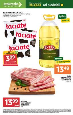 Stokrotka - gazetka promocyjna Hity na start od niedzieli 26.04 do wtorku 28.04