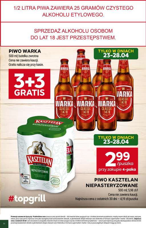 Stokrotka - gazetka promocyjna Hity na start od niedzieli 26.04 do wtorku 28.04 - strona 11