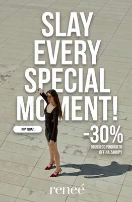 Renee - gazetka promocyjna -30% na drugi produkt od piątku 24.04 do wtorku 28.04