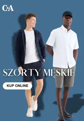 C&A - gazetka promocyjna Szorty męskie od piątku 24.04 