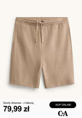 Szorty dresowe - z fakturą