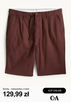 C&A - gazetka promocyjna Szorty męskie od piątku 24.04  - strona 9