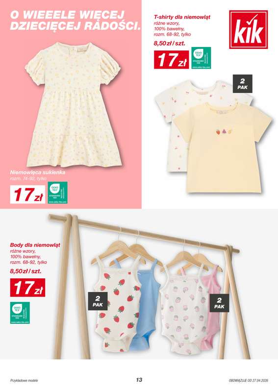 KiK - gazetka promocyjna Gazetka  do soboty 02.05 - strona 13