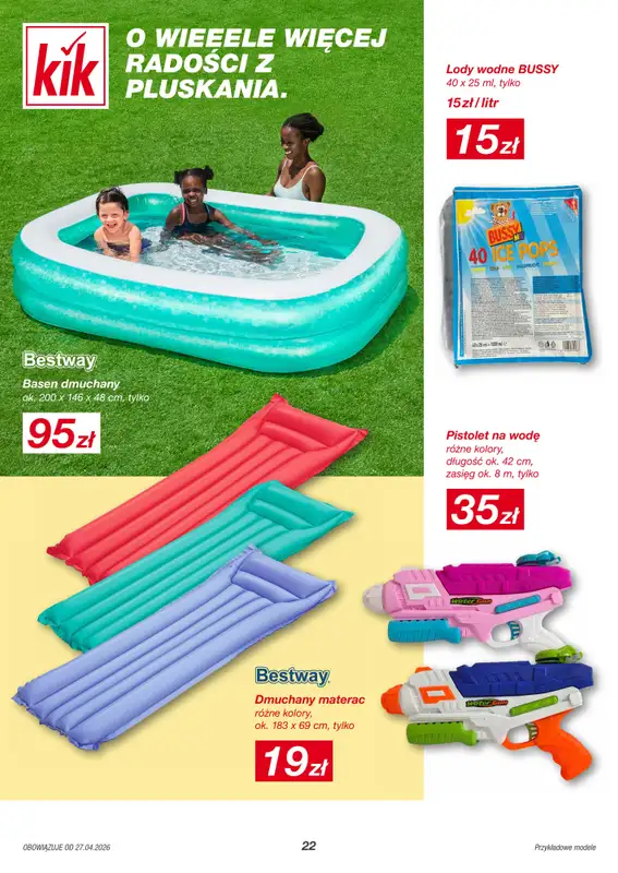 KiK - gazetka promocyjna Gazetka  do soboty 02.05 - strona 22