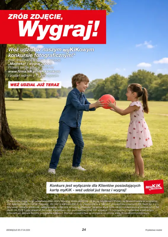 KiK - gazetka promocyjna Gazetka  do soboty 02.05 - strona 24