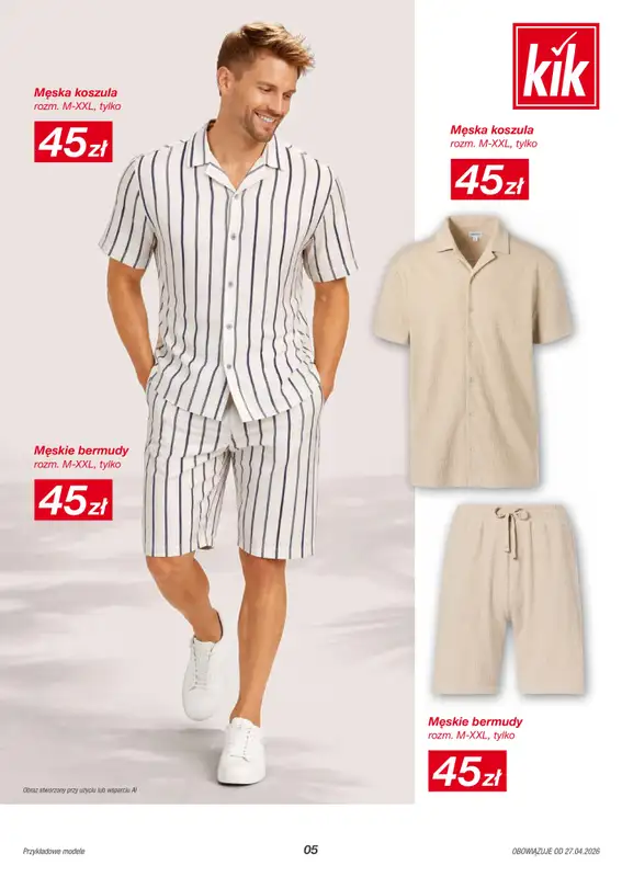 KiK - gazetka promocyjna Gazetka  do soboty 02.05 - strona 5
