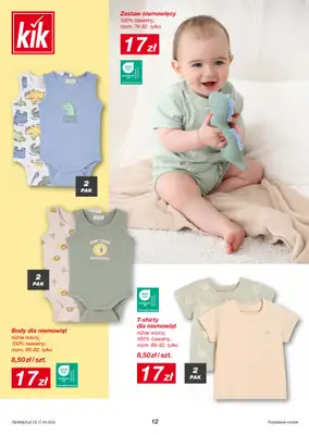 KiK - gazetka promocyjna Gazetka  do soboty 02.05 - strona 12