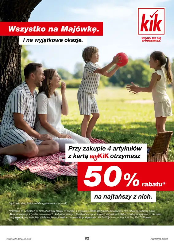 KiK - gazetka promocyjna Gazetka  do soboty 02.05 - strona 2