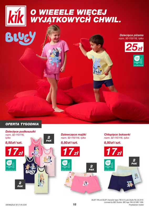 KiK - gazetka promocyjna Gazetka  do soboty 02.05 - strona 18