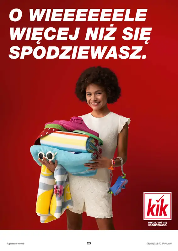 KiK - gazetka promocyjna Gazetka  do soboty 02.05 - strona 23