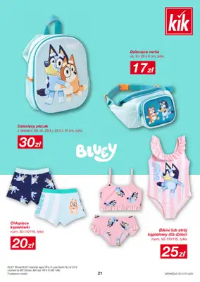 KiK - gazetka promocyjna Gazetka  do soboty 02.05 - strona 21