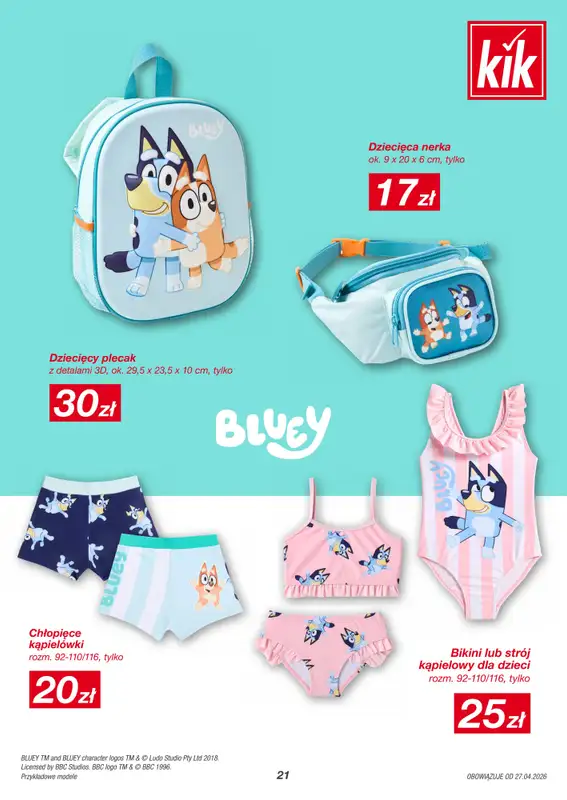 KiK - gazetka promocyjna Gazetka  do soboty 02.05 - strona 21