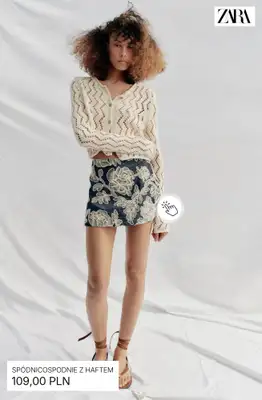 Zara - gazetka promocyjna Letnie spódnice od piątku 24.04  - strona 5