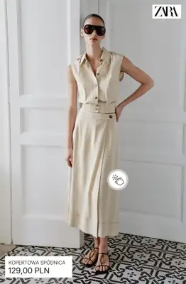 Zara - gazetka promocyjna Letnie spódnice od piątku 24.04  - strona 3