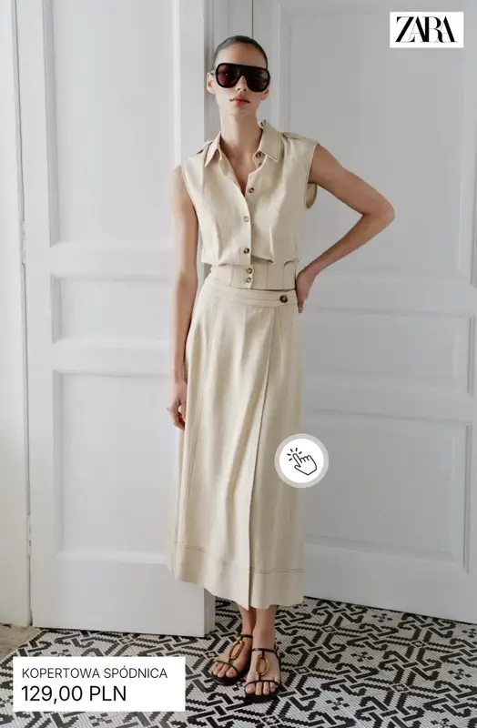 Zara - gazetka promocyjna Letnie spódnice od piątku 24.04  - strona 3