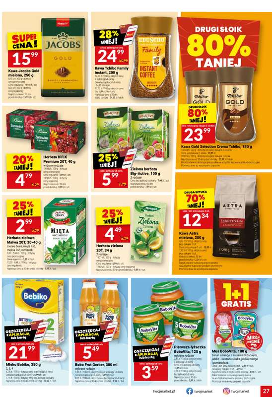 Twój Market - gazetka promocyjna Gazetka od środy 22.04 do poniedziałku 27.04 - strona 27