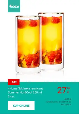 Majówka - gazetka promocyjna 4home | Naczynia do ciepłych i zimnych napojów od piątku 24.04  - strona 5