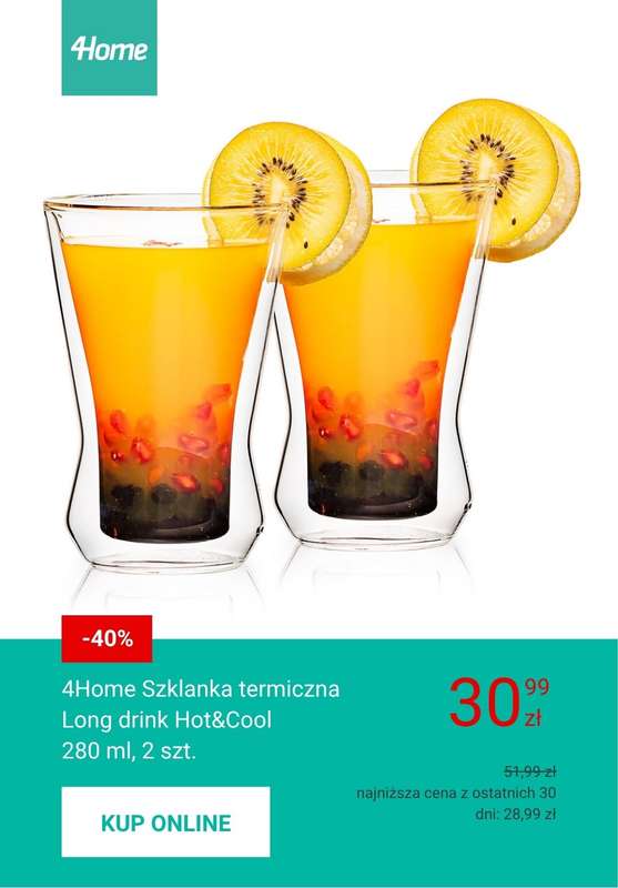 Majówka - gazetka promocyjna 4home | Naczynia do ciepłych i zimnych napojów od piątku 24.04  - strona 4
