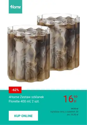 Majówka - gazetka promocyjna 4home | Naczynia do ciepłych i zimnych napojów od piątku 24.04  - strona 6