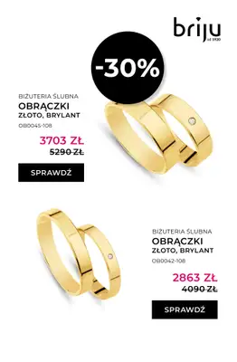 Briju - gazetka promocyjna Oferta Obrączki 2026 od soboty 25.04 do niedzieli 31.05 - strona 19