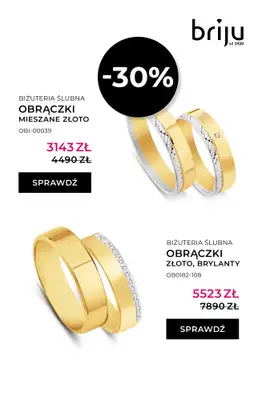 Briju - gazetka promocyjna Oferta Obrączki 2026 od soboty 25.04 do niedzieli 31.05 - strona 16