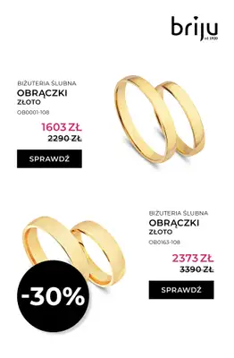 Briju - gazetka promocyjna Oferta Obrączki 2026 od soboty 25.04 do niedzieli 31.05 - strona 3