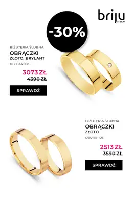 Briju - gazetka promocyjna Oferta Obrączki 2026 od soboty 25.04 do niedzieli 31.05 - strona 6
