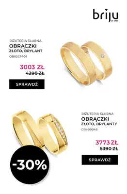 Briju - gazetka promocyjna Oferta Obrączki 2026 od soboty 25.04 do niedzieli 31.05 - strona 12