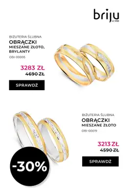 Briju - gazetka promocyjna Oferta Obrączki 2026 od soboty 25.04 do niedzieli 31.05 - strona 15