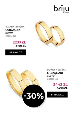 Briju - gazetka promocyjna Oferta Obrączki 2026 od soboty 25.04 do niedzieli 31.05 - strona 2