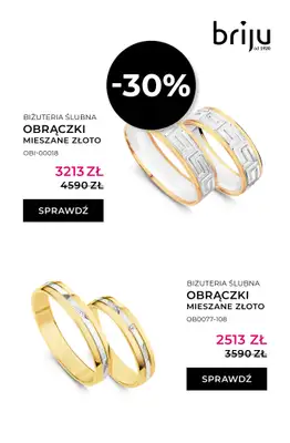 Briju - gazetka promocyjna Oferta Obrączki 2026 od soboty 25.04 do niedzieli 31.05 - strona 17