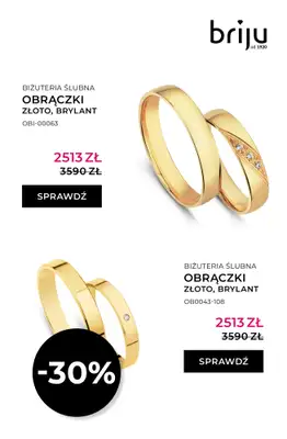 Briju - gazetka promocyjna Oferta Obrączki 2026 od soboty 25.04 do niedzieli 31.05 - strona 13