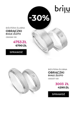 Briju - gazetka promocyjna Oferta Obrączki 2026 od soboty 25.04 do niedzieli 31.05 - strona 9
