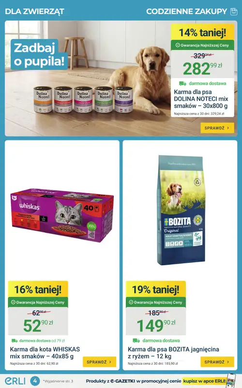 ERLI - gazetka promocyjna Codzienne okazje do -80% taniej z ERLI! od poniedziałku 27.04 do niedzieli 03.05 - strona 4
