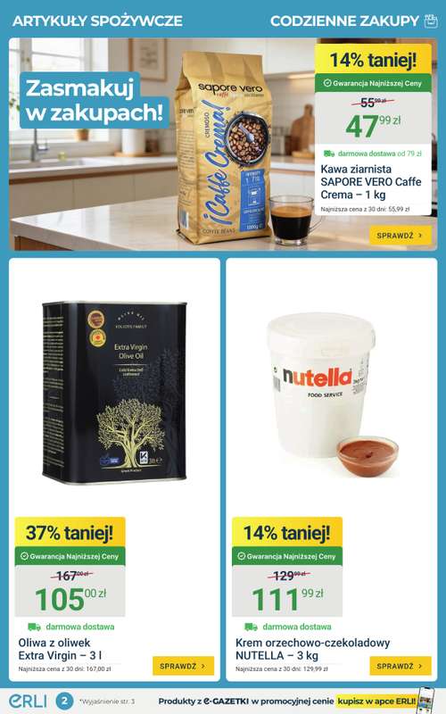 ERLI - gazetka promocyjna Codzienne okazje do -80% taniej z ERLI! od poniedziałku 27.04 do niedzieli 03.05 - strona 2
