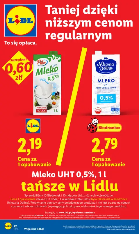 Lidl - gazetka promocyjna Oferta od czwartku od czwartku 23.04 do niedzieli 26.04 - strona 22