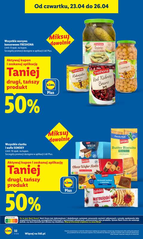 Lidl - gazetka promocyjna Oferta od czwartku od czwartku 23.04 do niedzieli 26.04 - strona 32