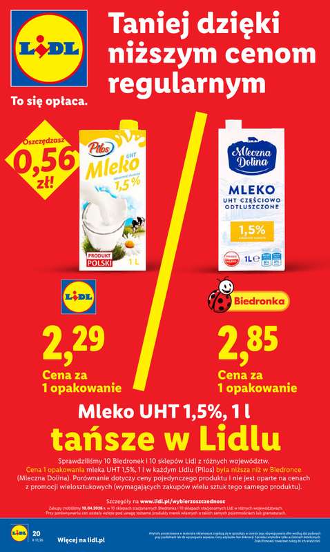 Lidl - gazetka promocyjna Oferta od czwartku od czwartku 23.04 do niedzieli 26.04 - strona 20