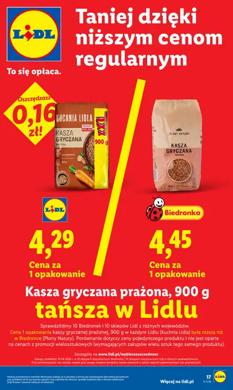 Lidl - gazetka promocyjna Oferta od czwartku od czwartku 23.04 do niedzieli 26.04 - strona 17