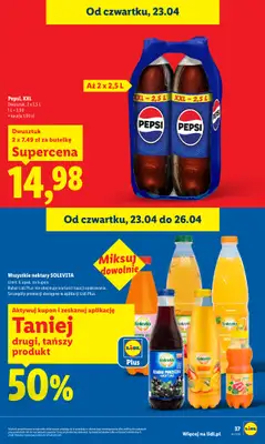 Lidl - gazetka promocyjna Oferta od czwartku od czwartku 23.04 do niedzieli 26.04 - strona 37