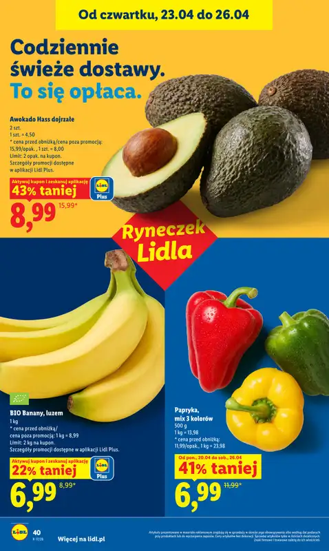 Lidl - gazetka promocyjna Oferta od czwartku od czwartku 23.04 do niedzieli 26.04 - strona 44