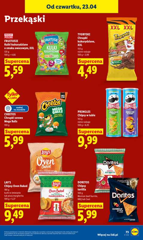 Lidl - gazetka promocyjna Oferta od czwartku od czwartku 23.04 do niedzieli 26.04 - strona 77