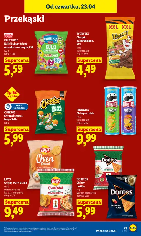 Lidl - gazetka promocyjna Oferta od czwartku od czwartku 23.04 do niedzieli 26.04 - strona 77