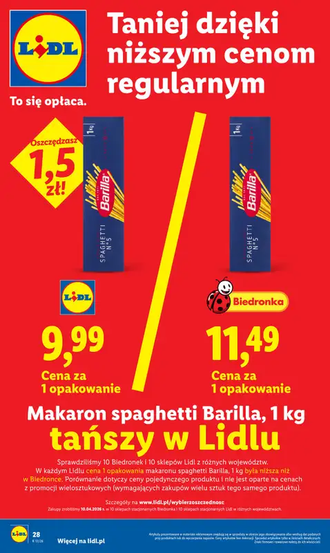 Lidl - gazetka promocyjna Oferta od czwartku od czwartku 23.04 do niedzieli 26.04 - strona 28