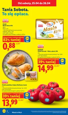 Lidl - gazetka promocyjna Oferta od czwartku od czwartku 23.04 do niedzieli 26.04 - strona 2