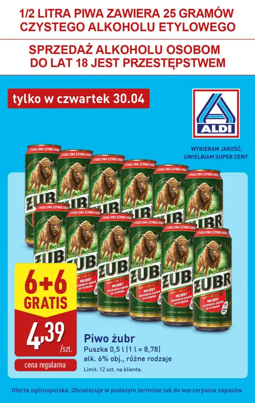 Aldi - gazetka promocyjna Najlepsze oferty na czwartek w Aldi! od czwartku 30.04 do czwartku 30.04 - strona 4