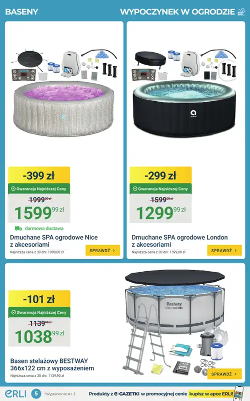 ERLI - gazetka promocyjna Hity sezonu w ogrodzie taniej z ERLI! od poniedziałku 27.04 do niedzieli 03.05 - strona 5