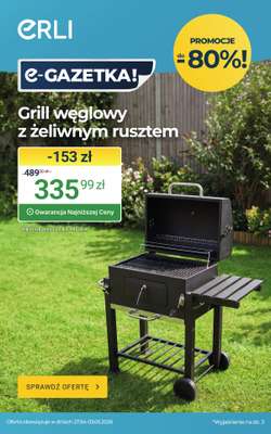 ERLI - gazetka promocyjna Hity sezonu w ogrodzie taniej z ERLI! od poniedziałku 27.04 do niedzieli 03.05