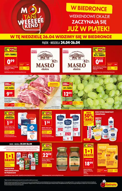 Biedronka - gazetka promocyjna Tani Weekend  