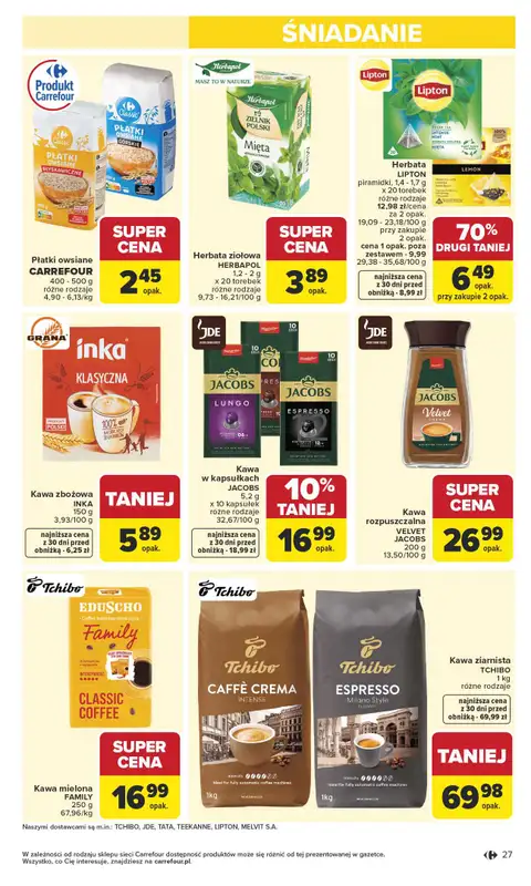 Carrefour - gazetka promocyjna Gazetka Carrefour od poniedziałku od poniedziałku 27.04 do soboty 02.05 - strona 29